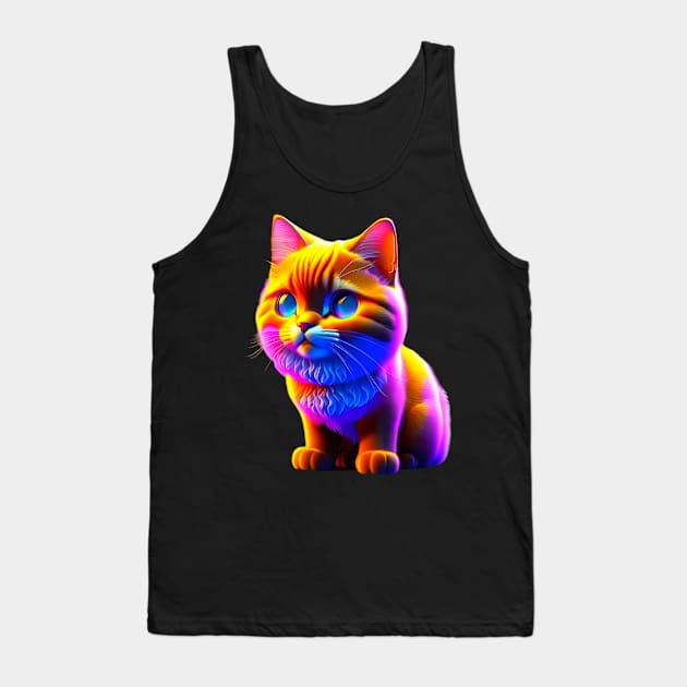 Adorable, Cool, Cute Cats and Kittens 27 Tank Top by The Black Panther